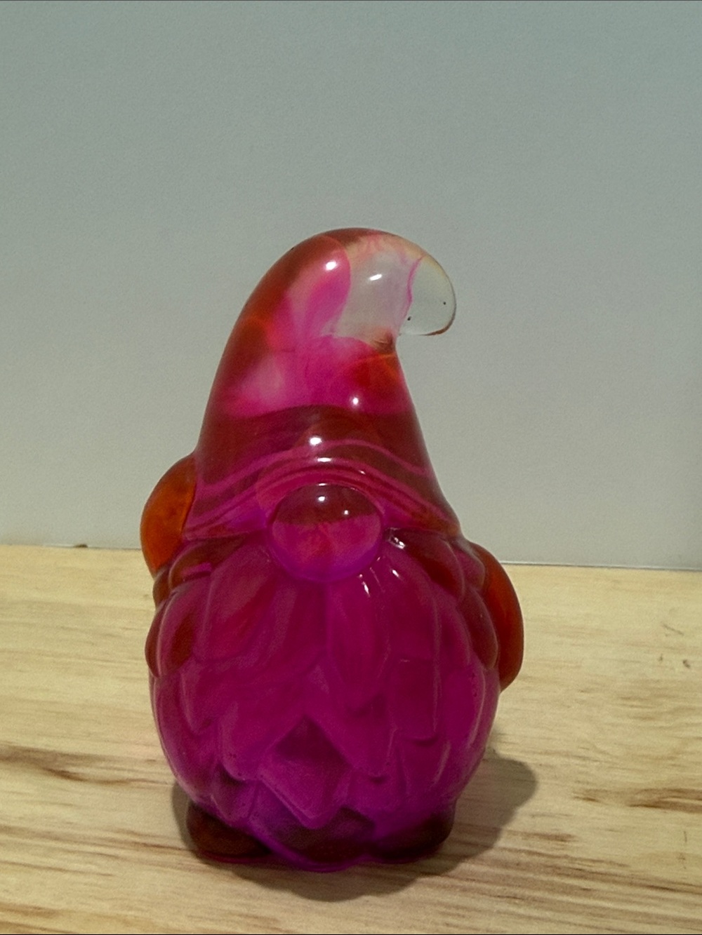 Pink Resin Gnome For Home Decor